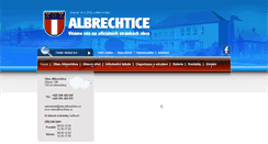 Desktop Screenshot of obecalbrechtice.cz