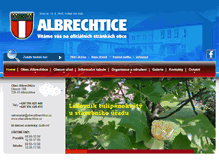 Tablet Screenshot of obecalbrechtice.cz